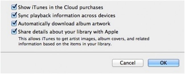 Show iTunes in the Cloud purchases