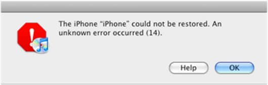 iphone error 14