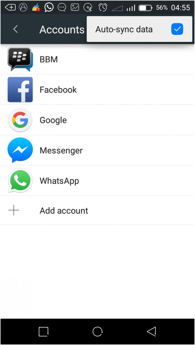 restore Google contacts to Androids