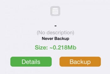 backup jailbreak app completed