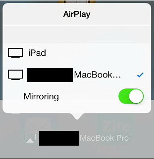 spiegel iphone naar mac met airplay