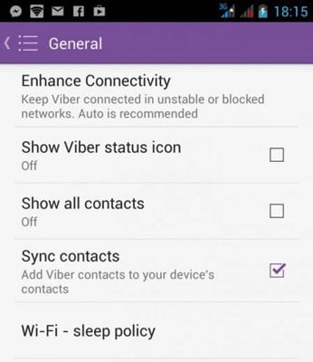 Viber kan geen contactpersonen vinden oplossen