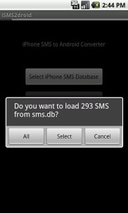 step 3 to transfer SMS from iPhone to Android 