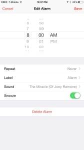 iPhone alarm problems