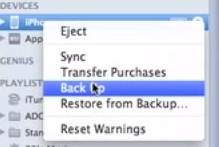 back up iPad to iTunes 12 on Mac