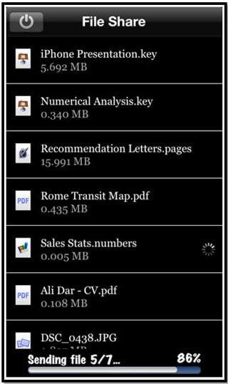 bluetooth transfer iphone