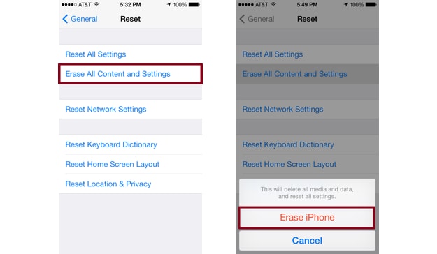 fabriek reset iphone tips