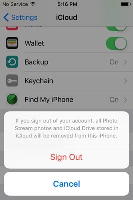 Change Your iCloud Account