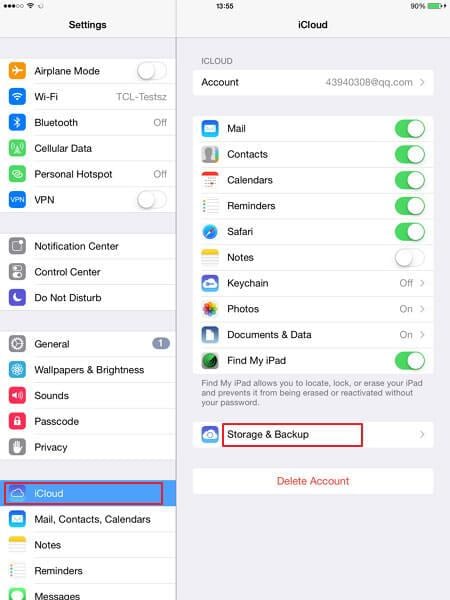 backup iPhone with iCloud