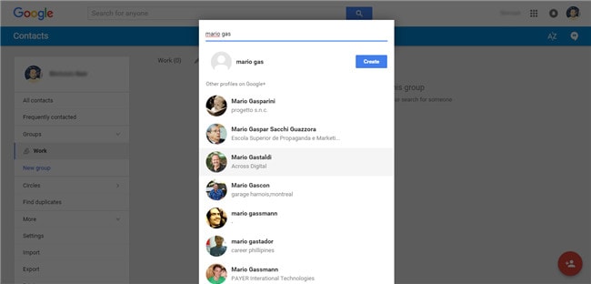 manage google contacts