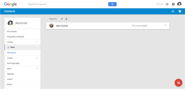 manage google contacts