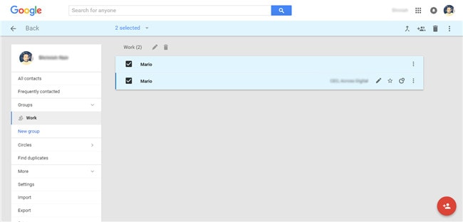 manage google contacts