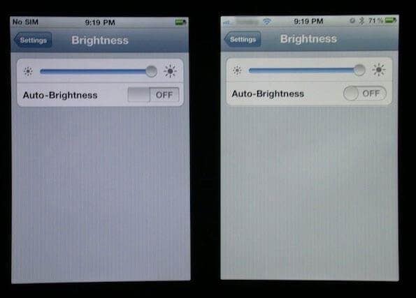 reset iphone Battery-Decrease Screen Brightness