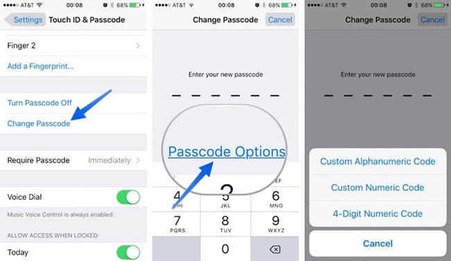 how to reset iphone password