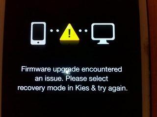 samsung kies stuck at firmware update