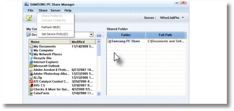 Samsung PC Share Manager