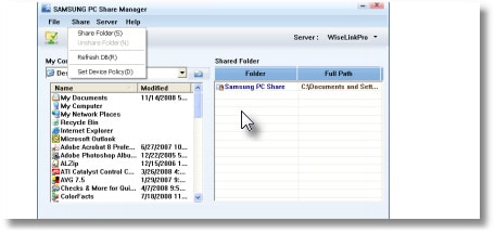 Samsung PC Share Manager