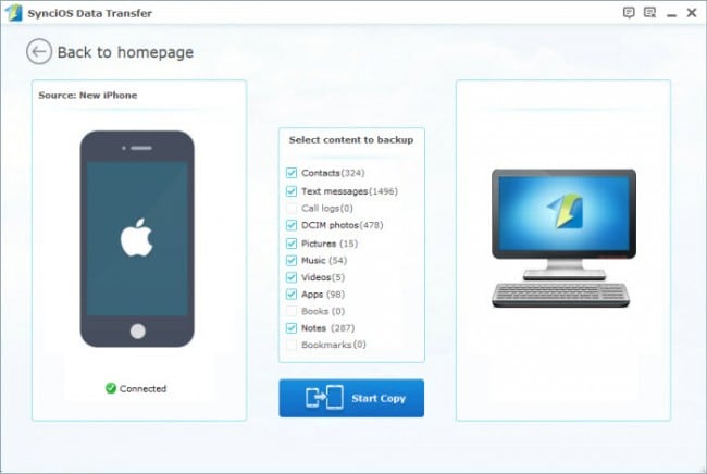 Transfer Apps from iPad to Computer with Third-Party iPad Transfer Software - Syncios