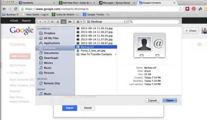 Two Ways to Backup iCloud Contacts