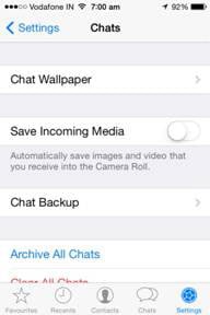 start to back up whatsapp online