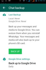 backup whatsapp messages