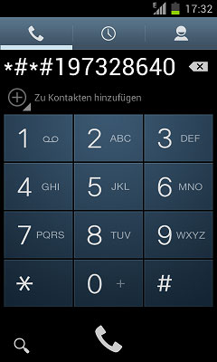 Open the Galaxy Dialer