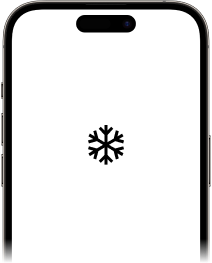 iPhone frozen