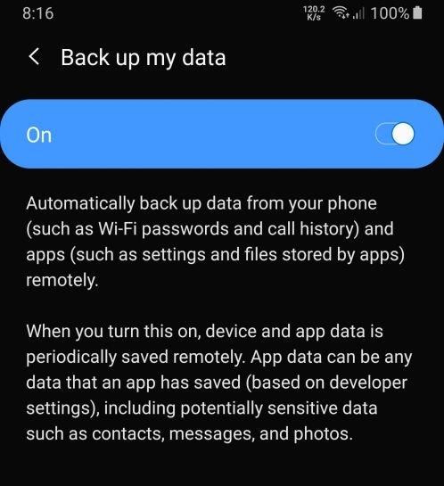 google account backup