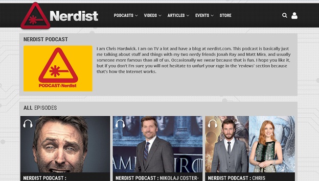 Download podcasts zonder iTunes - bezoek Nerdist