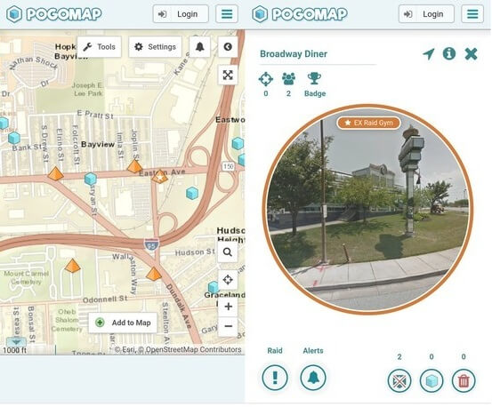 pogo map interface