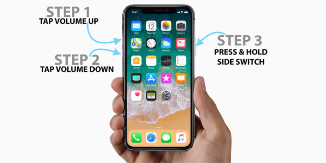 force restart iphone 8 and later