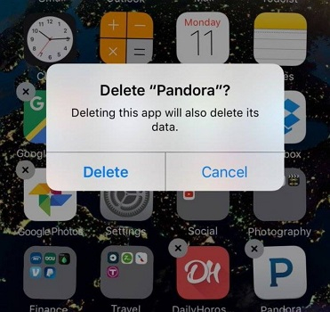 delete music app