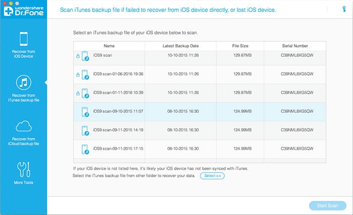 view iPhone backup on Mac